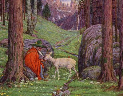 Gemälde von Josef Madlener: Der Berggeist